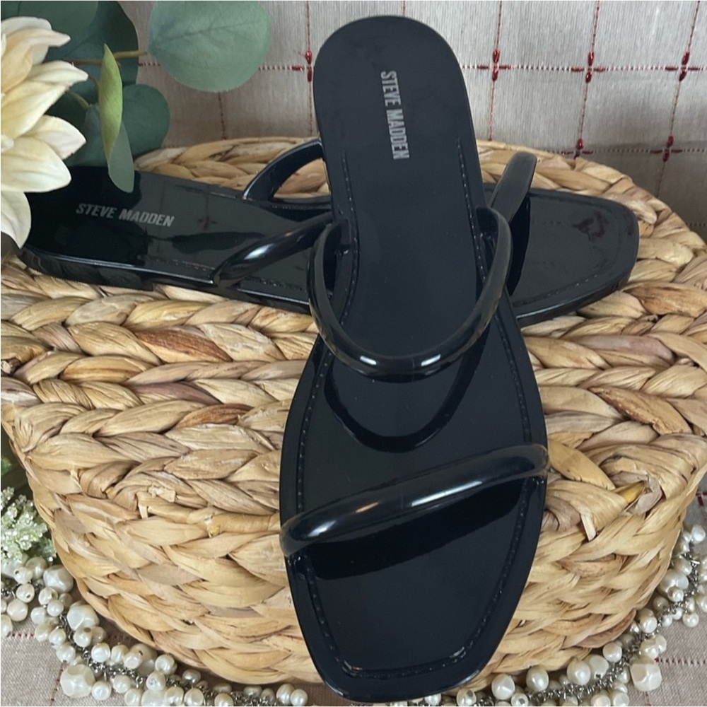 Steve Madden Pike Sandals In Black 8